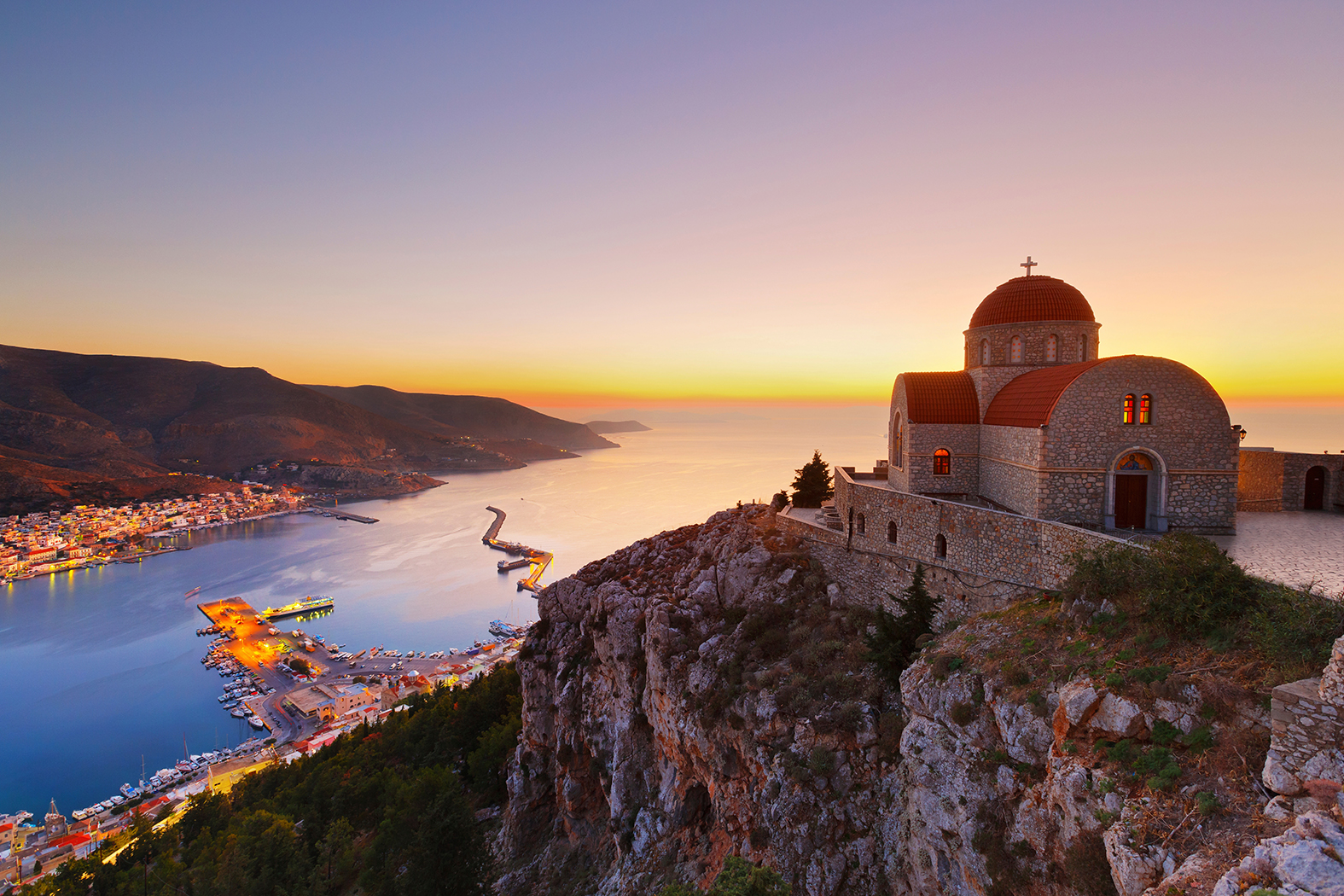 Rock climbing on Kalimnos